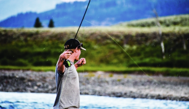 Deer Mountain Village Experiences Fishing Action Photo
