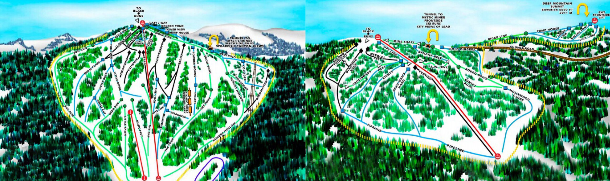 Deer Mountain Village Ski Map