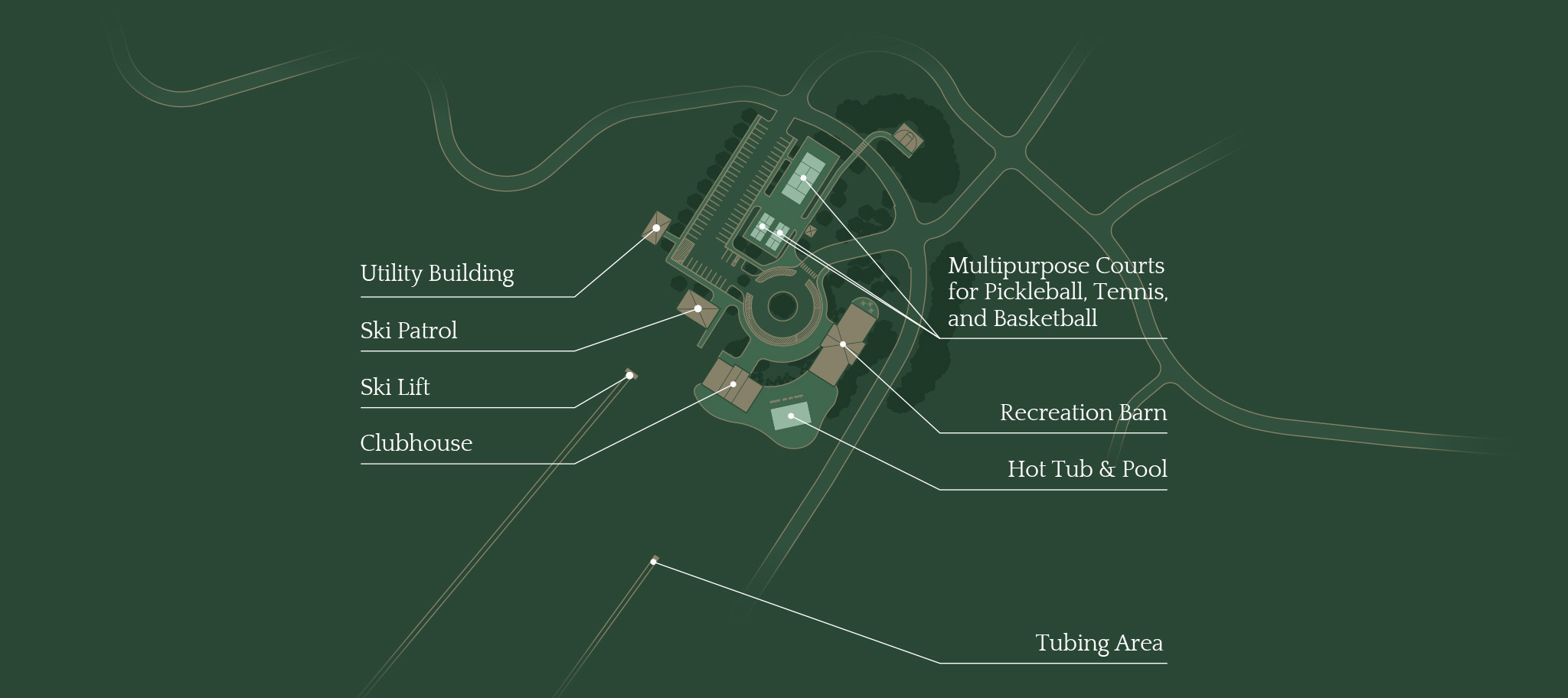Deer Mountain Village Club House Map Graphic
