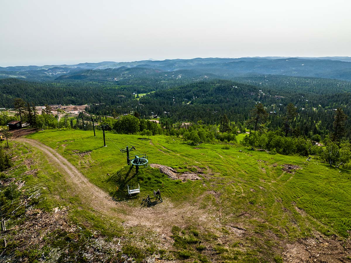 Ski lift in the summer at Deer Mountain Village.