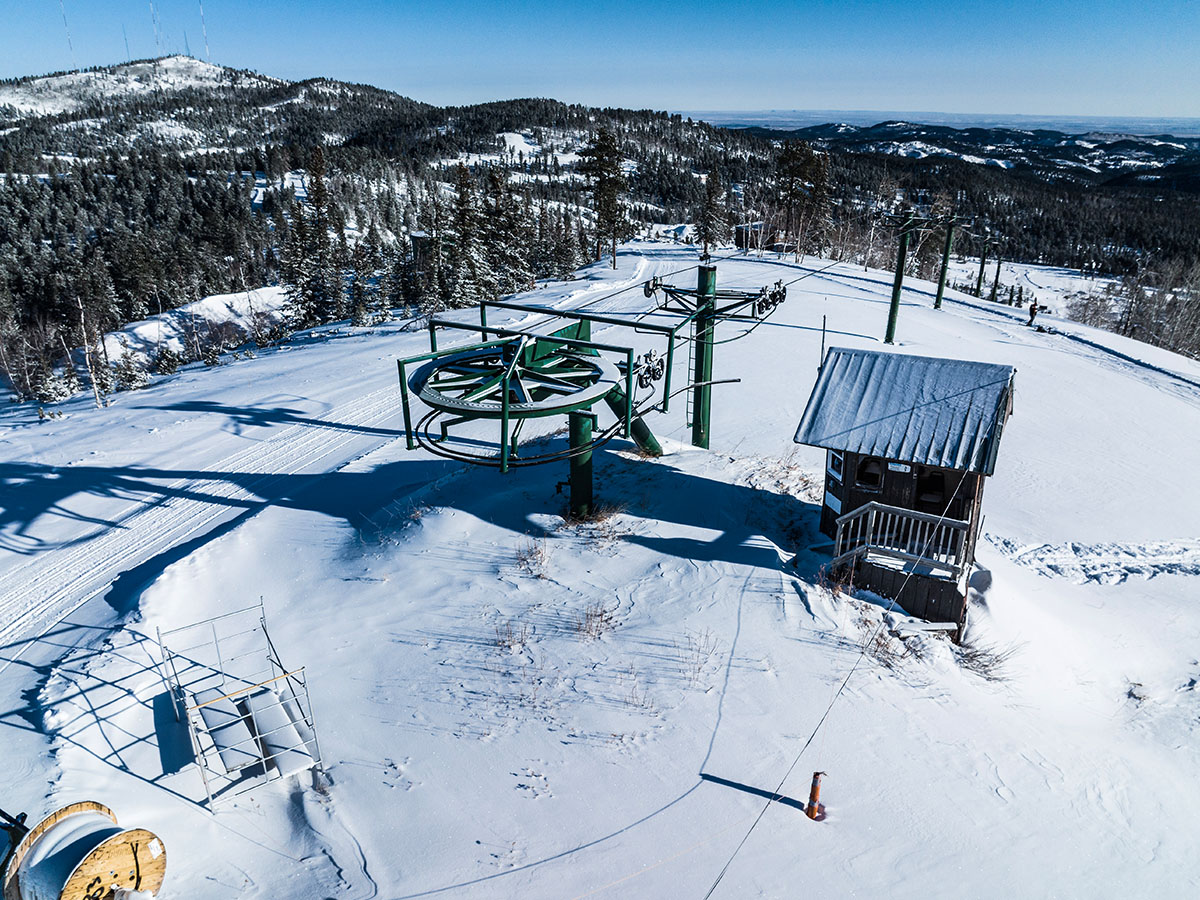 Ski lift at Deer Mountain Village.