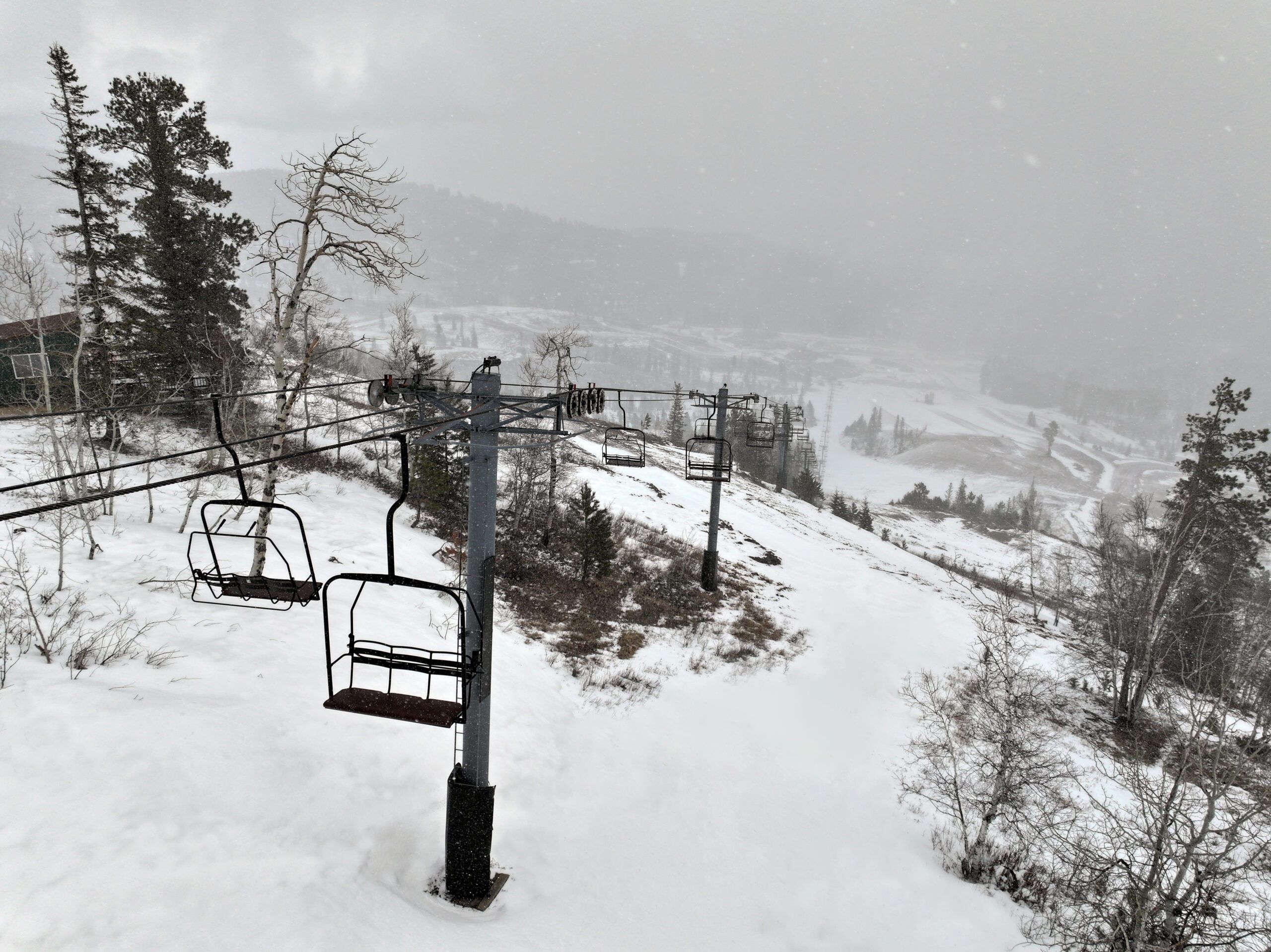 Refurbished East Mountain Chairlift at Deer Mountain Village.