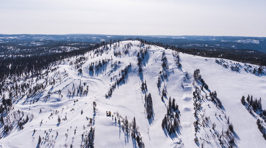 DMV Ski Slopes Aerial Photo